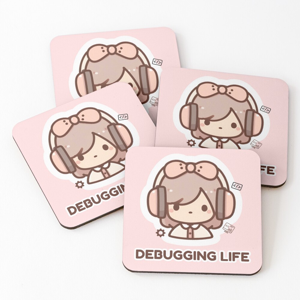 Item preview, Coasters (Set of 4) designed and sold by CtrlSlayStudio.