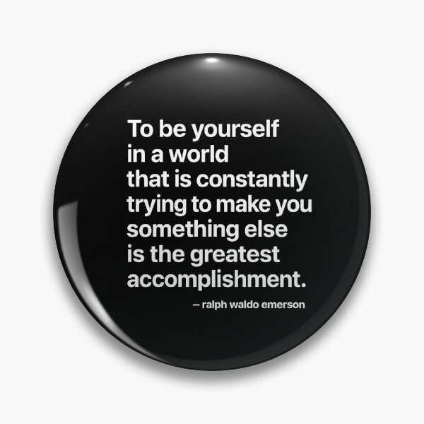 Item preview, Be Yourself – Emerson Philosophy (White Font) designed and sold by TshirtsLabs.