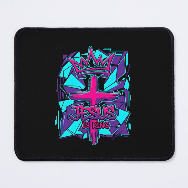 Item preview, Jesus Is King Graffiti Neon Cross Streetwear designed and sold by MarCinu Art.