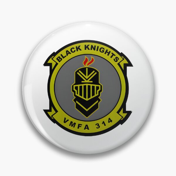 Item preview, Official Insignia of the VMFA-314 "Black Knights" Marine Fighter Attack Squadron designed and sold by CharlieDesings.