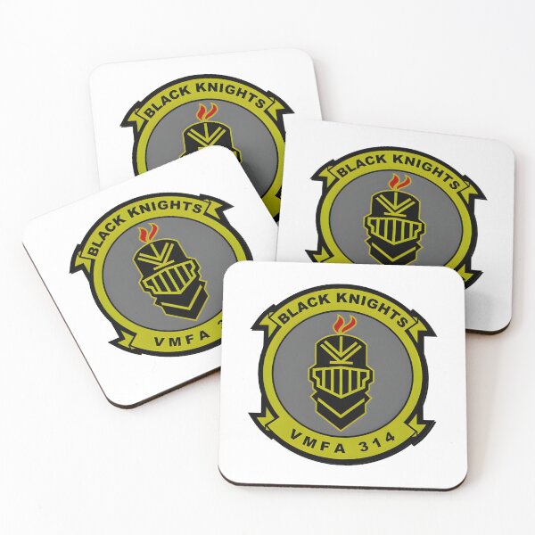 Item preview, Official Insignia of the VMFA-314 "Black Knights" Marine Fighter Attack Squadron designed and sold by CharlieDesings.