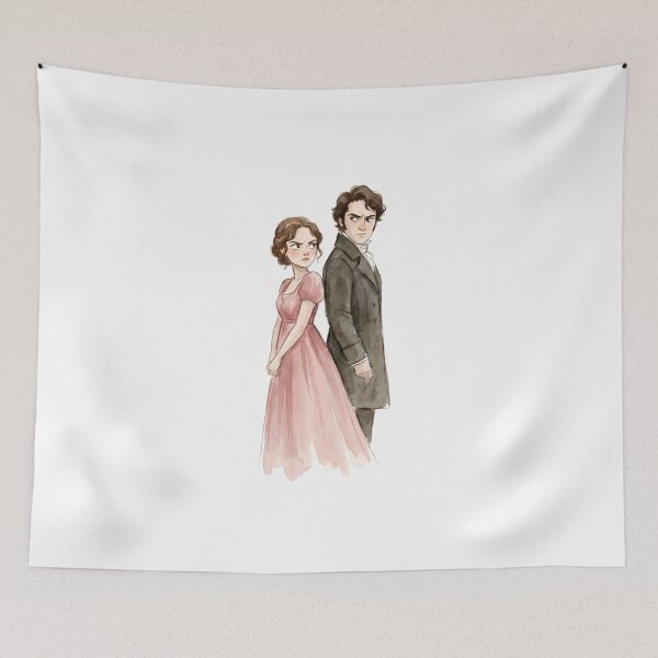 Item preview, Classic Romance Pride and Prejudice Mr Darcy Elizabeth Bennet designed and sold by Fenay Designs.