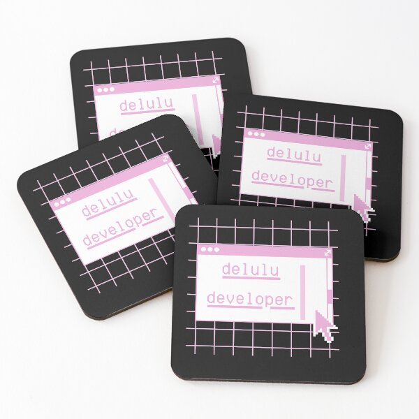 Item preview, Delulu Developer – Funny Girl Coder Sticker designed and sold by CtrlSlayStudio.