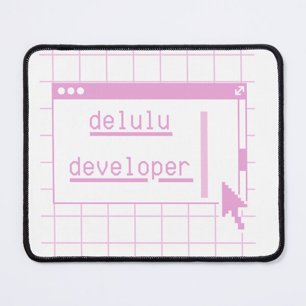 Item preview, Delulu Developer – Funny Girl Coder Sticker designed and sold by CtrlSlayStudio.