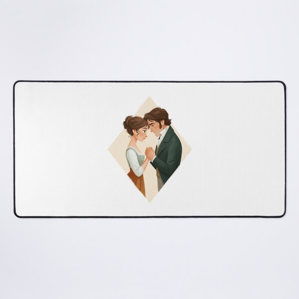 Item preview, True Love Pride and Prejudice Mr Darcy Elizabeth Bennet designed and sold by Fenay Designs.
