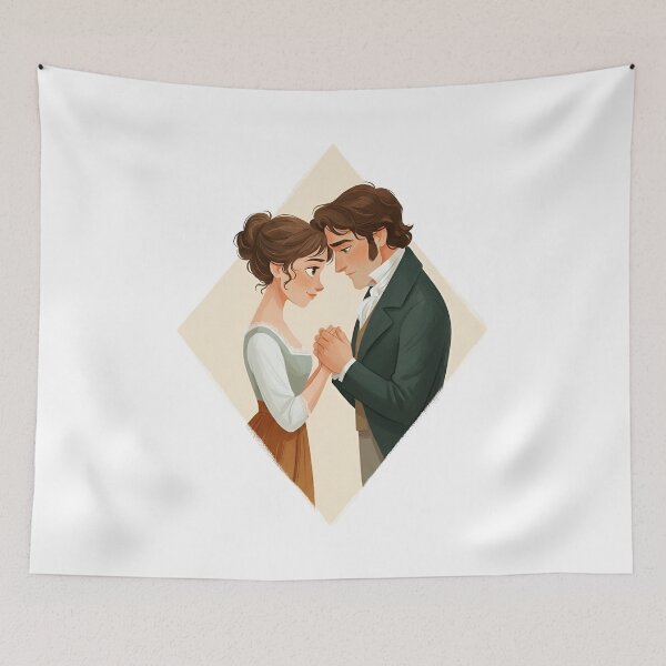 Item preview, True Love Pride and Prejudice Mr Darcy Elizabeth Bennet designed and sold by Fenay Designs.