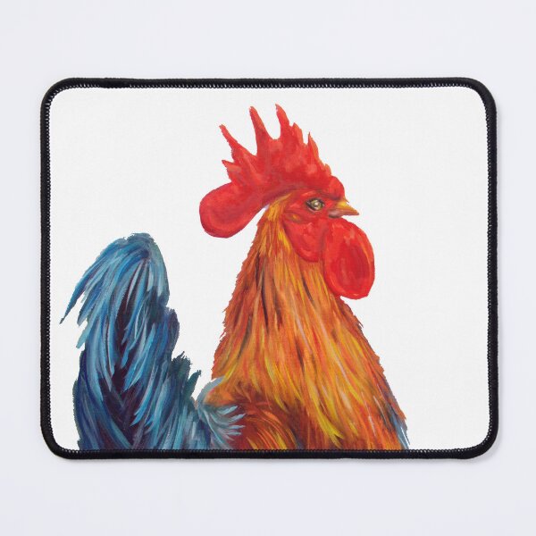 Item preview, Gallo Portrait - Bold Rooster Head Oil Painting designed and sold by JurateArt-DK.
