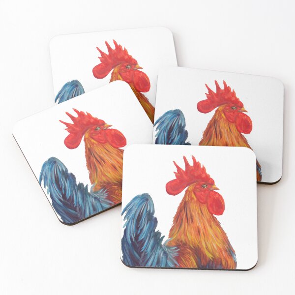 Item preview, Gallo Portrait - Bold Rooster Head Oil Painting designed and sold by JurateArt-DK.