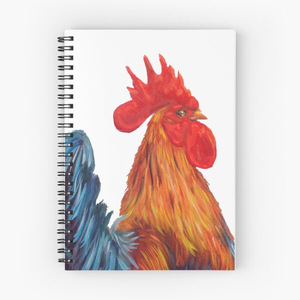 Item preview, Gallo Portrait - Bold Rooster Head Oil Painting designed and sold by JurateArt-DK.