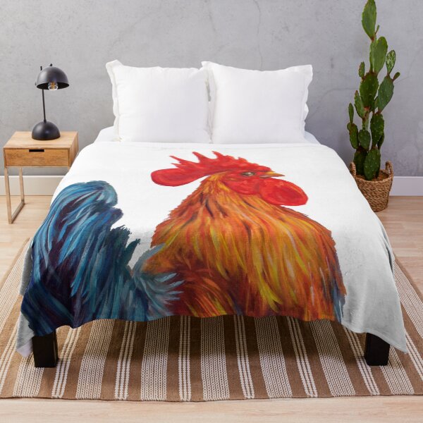Item preview, Gallo Portrait - Bold Rooster Head Oil Painting designed and sold by JurateArt-DK.