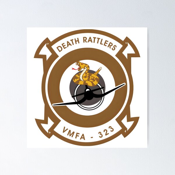 Item preview, Official Insignia of the VMFA-323 "Death Rattlers" Marine Fighter Attack Squadron designed and sold by CharlieDesings.