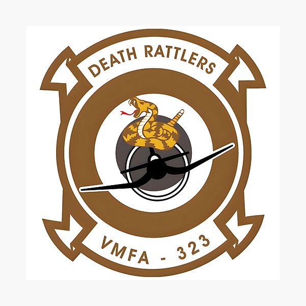 Item preview, Official Insignia of the VMFA-323 "Death Rattlers" Marine Fighter Attack Squadron designed and sold by CharlieDesings.