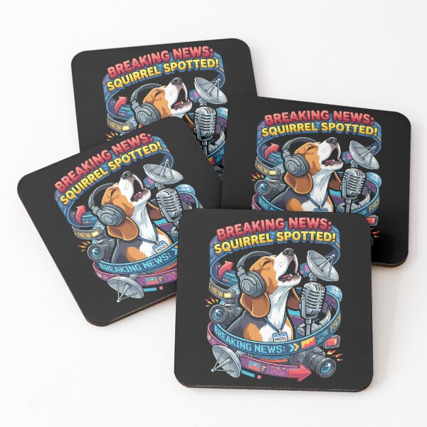 Item preview, Enthusiastic Beagle Reporting Breaking News In Modern Media Cycle designed and sold by Tong4130.