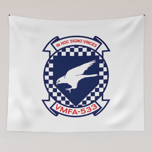 Item preview, Official Insignia of the VMFA-533 "Hawks" Marine Fighter Attack Squadron designed and sold by CharlieDesings.