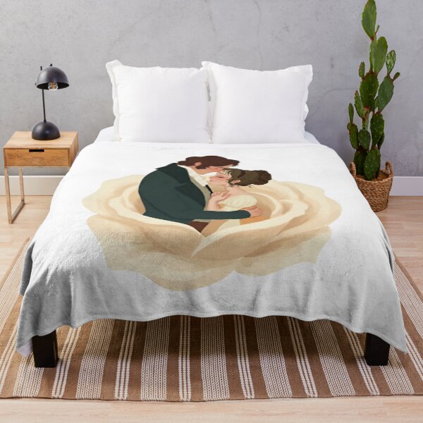 Item preview, White Rose Pride and Prejudice Jane Austen Couple designed and sold by Fenay Designs.