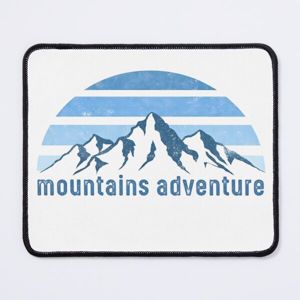 Item preview, Mountains Adventure Retro Blue Horizon designed and sold by SurfGlitch.