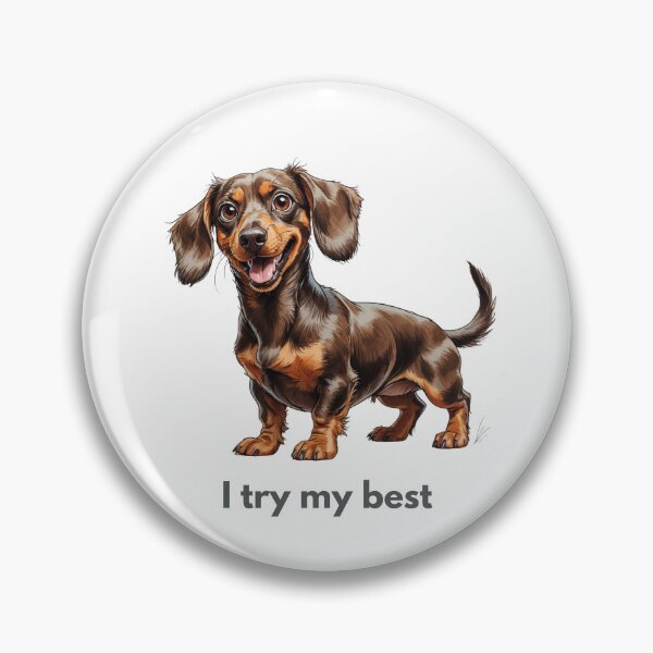 Item preview, I Try My Best – Scruffy Dog Illustration designed and sold by PAPIRO SIGLO XXI.