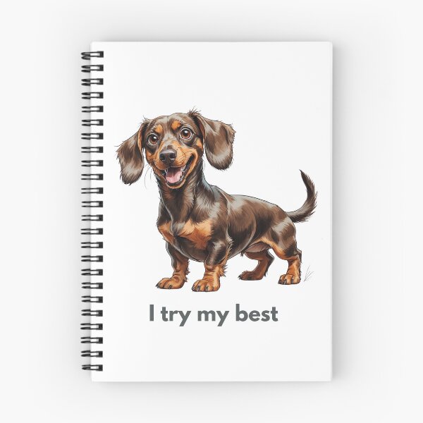 Item preview, I Try My Best – Scruffy Dog Illustration designed and sold by PAPIRO SIGLO XXI.