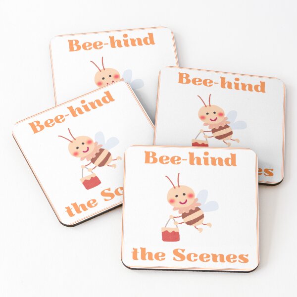 Item preview, Bee-hind the Scenes – Funny Bee Pun Shirt designed and sold by Mouad-Doadi.