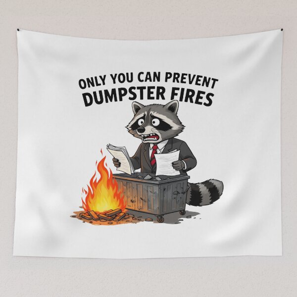 Item preview, Only You Can Prevent Dumpster Fires T-shirt designed and sold by OlizaPrint.
