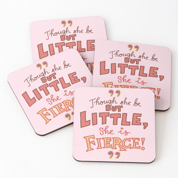 Item preview, Shakespeare Fierce Quote Feminist Typography Art designed and sold by BlushMoodStudio.
