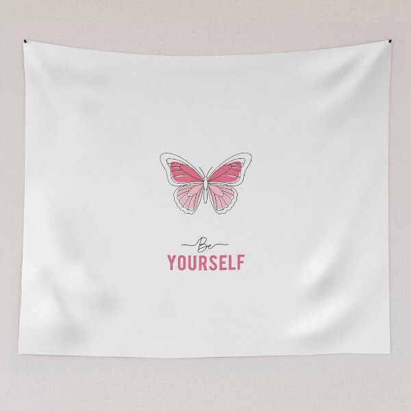 Item preview, Minimal Butterfly “Be Yourself” Typography designed and sold by avwear.