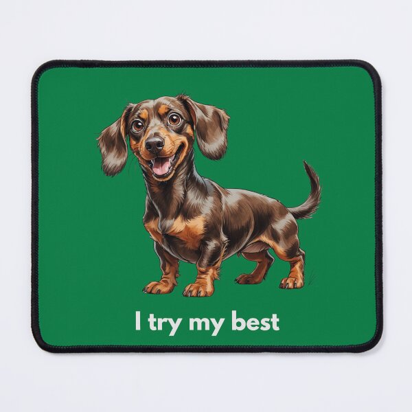 Item preview, I Try My Best – Scruffy Cute Dog Illustration designed and sold by PAPIRO SIGLO XXI.