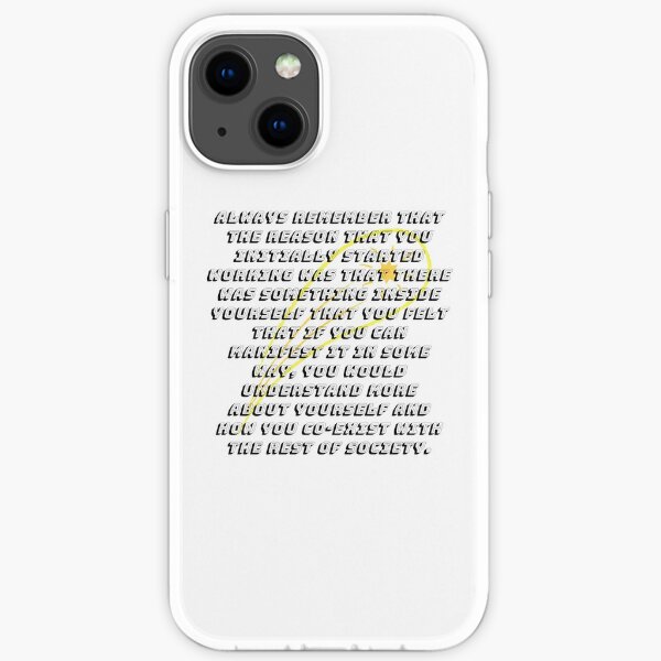 Advice From David Bowie iPhone Soft Case