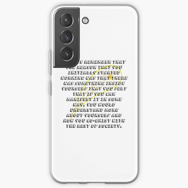 Advice From David Bowie Samsung Galaxy Soft Case