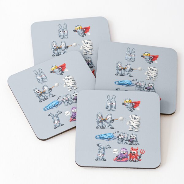 Item preview, Cute Mischievous Paperclip Gang | Kawaii Office Prank Art designed and sold by Moons Studio.