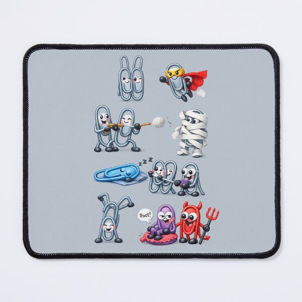 Item preview, Cute Mischievous Paperclip Gang | Kawaii Office Prank Art designed and sold by Moons Studio.