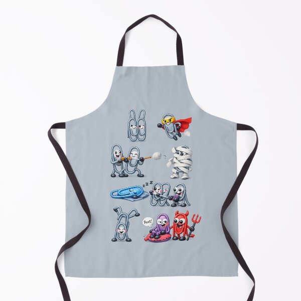 Item preview, Cute Mischievous Paperclip Gang | Kawaii Office Prank Art designed and sold by Moons Studio.
