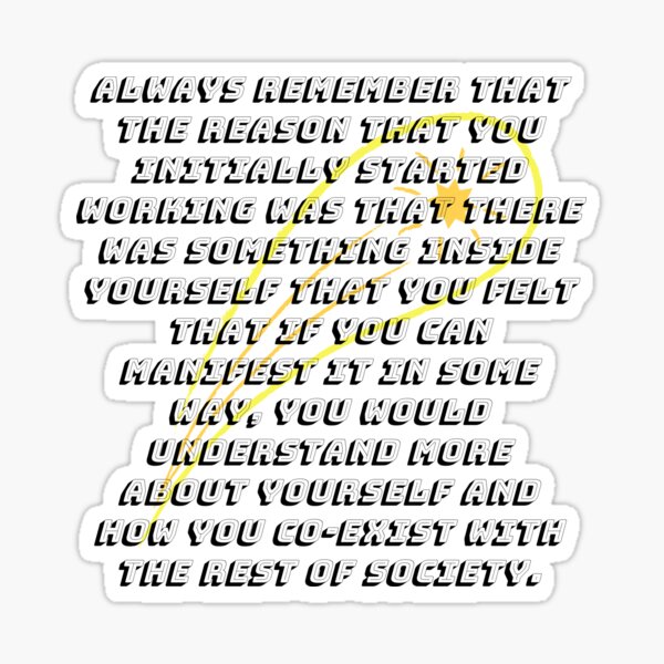 Advice From David Bowie Sticker