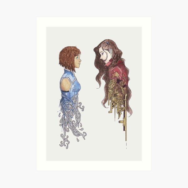 Korra and Asami Art Print