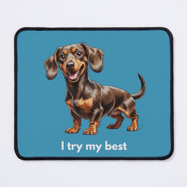Item preview, I Try My Best – Cute Dog Illustration designed and sold by PAPIRO SIGLO XXI.