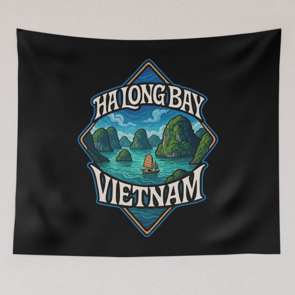 Item preview, Ha Long Bay Vietnam Travel designed and sold by TomFrontierArt.