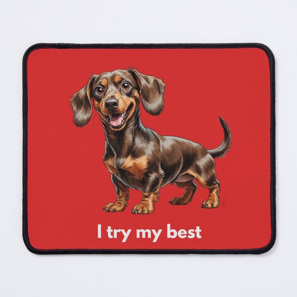 Item preview, I Try My Best – Cute Scruffy Dog Illustration designed and sold by PAPIRO SIGLO XXI.