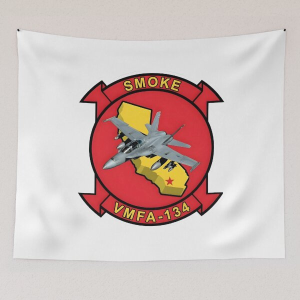 Item preview, Official Insignia of the VMFA-134 "Smoke" Marine Fighter Attack Squadron designed and sold by CharlieDesings.