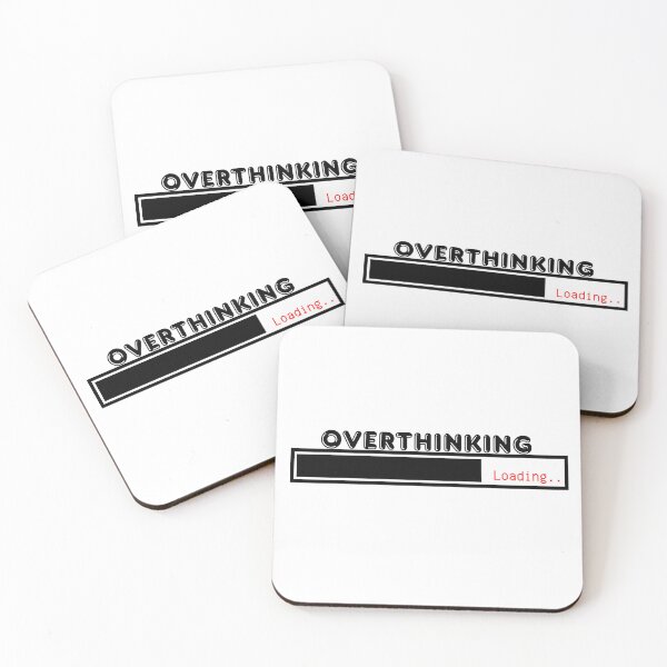 Item preview, Overthinking Loading – Relatable Sticker designed and sold by CtrlSlayStudio.