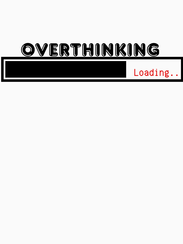 Thumbnail 6 of 6, Pullover Hoodie, Overthinking Loading – Relatable Sticker designed and sold by CtrlSlayStudio.