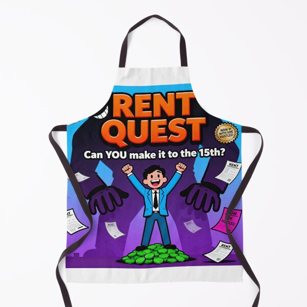 Item preview, Rent Quest Flash Game Parody - Anti Capitalist Humor designed and sold by PictorialWhimsy.