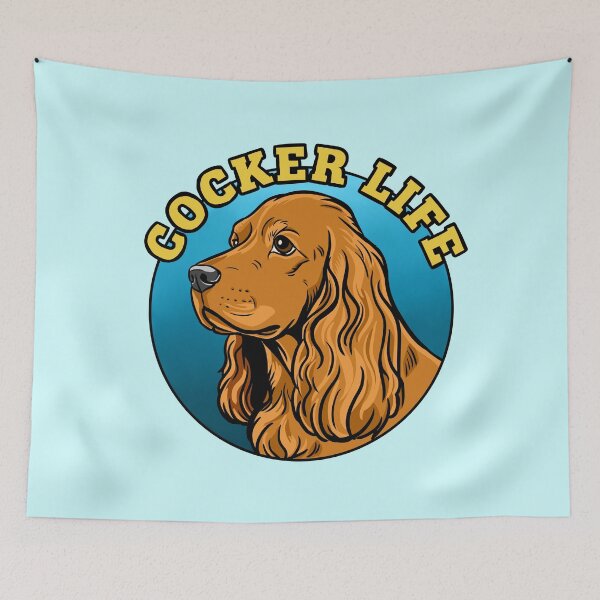 Artikelvorschau, Cocker Life | Cocker Spaniel Kopfprofil-Illustration entworfen und verkauft von MartynaKanik.
