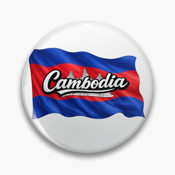 Item preview, Cambodia Waving Flag Design – Cambodian Pride Patriotic Country Graphic designed and sold by GarnerSupplyCo.
