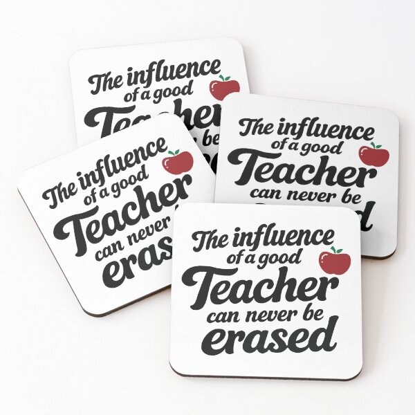 Item preview, The influence of a good teacher can never be erased,teacher lover designed and sold by CloudyPress.
