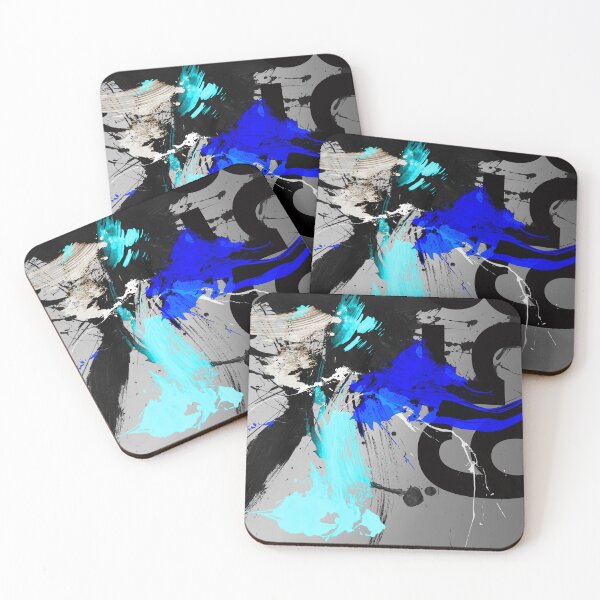 Item preview, Bold blue brushstroke graphic abstract  designed and sold by ZebEddy.