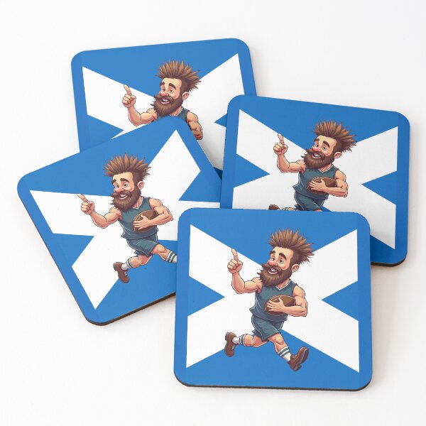 Item preview, A Beaming Scottish Rugby Player designed and sold by taiche.