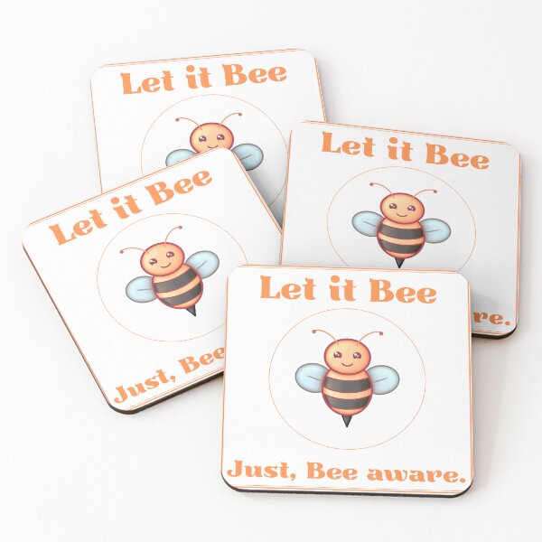 Item preview, Let it Bee… Just, Bee Aware – Funny Mindfulness Bee Pun Shirt designed and sold by Mouad-Doadi.