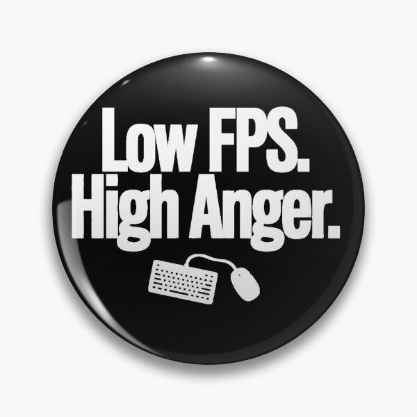Item preview, Low FPS High Anger – Funny PC Gamer Quote Keyboard Mouse Design designed and sold by Articooler.