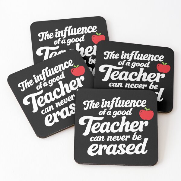 Item preview, The influence of a good teacher can never be erased,teacher lover designed and sold by CloudyPress.