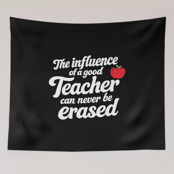 Item preview, The influence of a good teacher can never be erased,teacher lover designed and sold by CloudyPress.